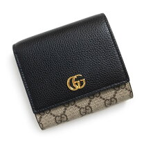 楽天市場】gucci ダブルg ggマーモント 二つ折り財布 レザーの通販