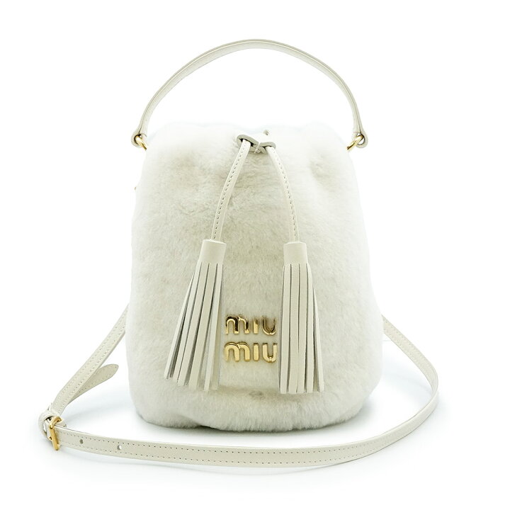 楽天市場】【新品・未使用品】miu miu ミュウミュウ 5BE085 バケット 
