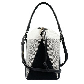 【未使用　展示品】LOEWE ロエベ A754010X01 タカラバコ バケット キャンバス カーフスキン ナチュラル ブラック 2way ショルダー ハンドバッグ 斜め掛け レザー ゴールド金具
