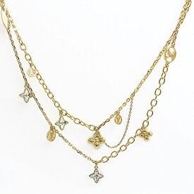 【未使用　展示品】LOUIS VUITTON ルイ ヴィトン M68374 コリエ ブルーミング ストラス ゴールド ペンダント ネックレス 箱付
