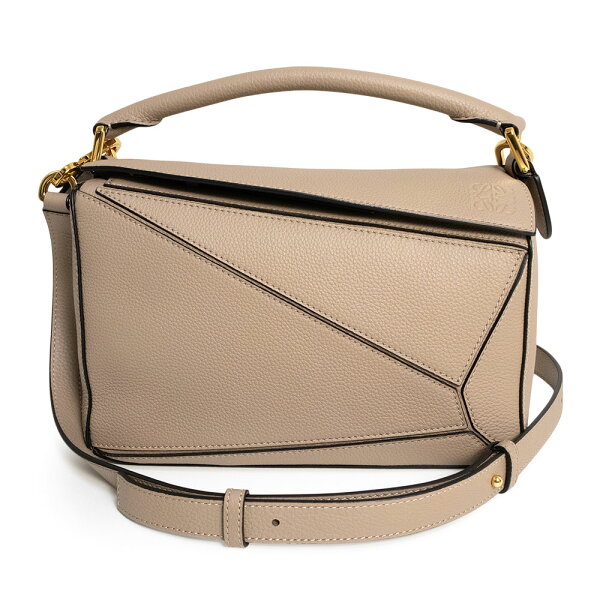 【未使用　展示品】LOEWE ロエベ A510S21X67 パズルバッグ スモール ソフトグレインカーフ サンド ベージュ 2way ショルダー ハンドバッグ 斜め掛け レザー ゴールド金具