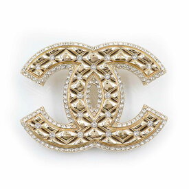【新品・未使用品】CHANEL シャネル ココマーク マトラッセ GP ラインストーン ゴールド ブローチ 箱付