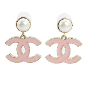 【新品・未使用品】CHANEL シャネル ABF396 ココマーク パール スイング ピンク ゴールド ホワイト ピアス 箱付
