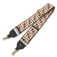 【未使用　展示品】FENDI フェンディ 8AV134 ストラップ ユー FFロゴ ズッカ ファブリック カーフスキン …