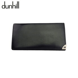 【中古】 ダンヒル 長財布 札入れ メンズ ロンドンスタイル ブラック シルバー レザー dunhill C4530