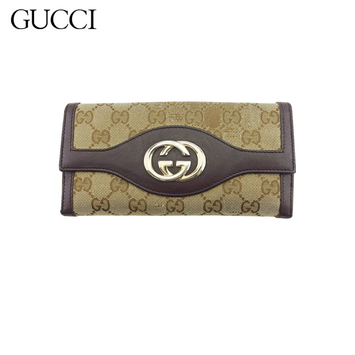 楽天市場】【中古】 グッチ 長財布 Wホック 財布 レディース メンズ  
