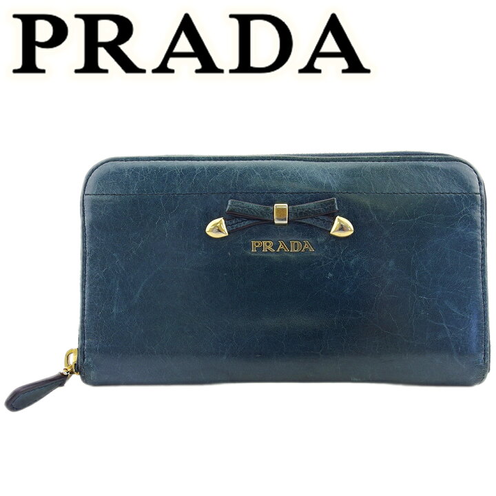 楽天市場】【楽天スーパーSALE☆最大50％OFF】【中古】 プラダ 長財布 