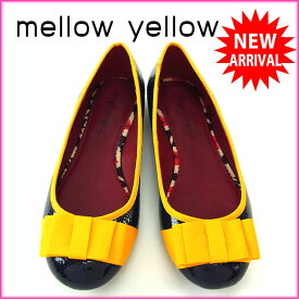 【Rakuten Fashion THE SALE】メローイエロー mellow yellow パンプス シューズ 靴 レディース ♯36 ラウンドトゥ ネイビー×イエロー T13688 【中古】