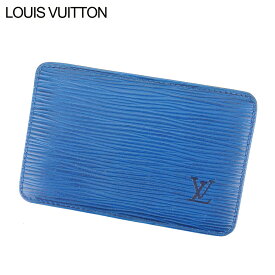 【スプリングセール】ルイ ヴィトン Louis Vuitton カードケース カード 名刺入れ レディース メンズ ポルト カルト・サーンプル ブルー PVC×レザ- 【ルイ・ヴィトン】 C3537 【中古】