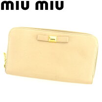 楽天市場】miumiu 長財布 ベージュ（レディース財布｜財布・ケース 