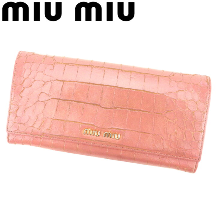 楽天市場】【スーパーSALE】ミュウミュウ 長財布 ブランド財布 さいふ 