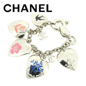 【春の大感謝祭 30％OFF】シャネル CHANEL バッグ バックチャーム キーホルダー ハートモチーフ レディース メンズ シルバー クリスマス プレゼント バック 収納 兼用 【シャネル】 T6477 【中古】