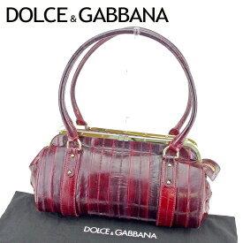 【スプリングセール】ドルチェ&ガッバーナ ショルダーバッグ バック ワンショルダー ドルガバ レッド レザー DOLCE&GABBANA バッグ バック 肩掛け 収納バッグ バック 【ドルチェ&ガッバーナ】 T6609 【中古】