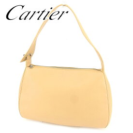 【楽天スーパーSALE】カルティエ ショルダーバッグ バック ワンショルダー マストライン ベージュ レザー Cartier バッグ バック 肩掛け 収納バッグ バック 【カルティエ】 T6661 【中古】