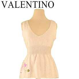 【冬のTHEセール 30%OFF】レッド ヴァレンティノ RED VALENTINO ニット ノースリ レディース ♯42サイズ ベージュ ピンク グリーン ウール羊毛100% 【レッド ヴァレンティノ】 T5644 【中古】