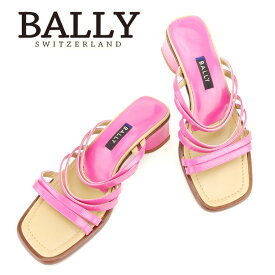 【スプリングセール30％OFF】バリー BALLY サンダル 靴 シューズ メンズ可 #5 ピンク ベージュ エナメル×レザー 【バリー】 T6762 【中古】