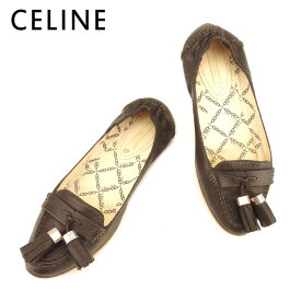 【スプリングセール】セリーヌ CELINE パンプス シューズ 靴 レディース #36 ブラウン レザー T7364 ブランド 【中古】