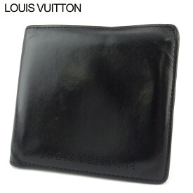 【スプリングセール30％OFF】ルイ ヴィトン 二つ折り 財布 ミニ財布 メンズ ポルトフォイユマルコ シカゴ ブラック ナッパカーフレザー Louis Vuitton t19835s 【中古】