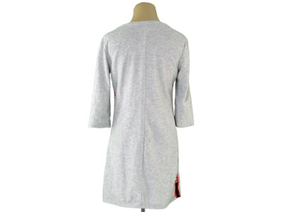 楽天市場 P10倍 中古 ベルシュカ ワンピース スウェット ワンピ レディース Usa Mサイズ ラウンドネック グレー 灰色 ブラック レッド系 ポリエステル コットン Bershka ベルシュカ T ブランドデポ Tokyo