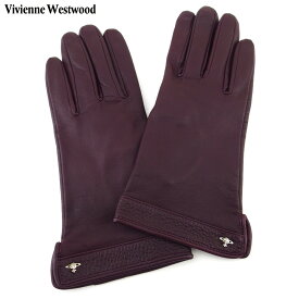 【ウィンターSALE★21％OFFクーポン】【中古】 ヴィヴィアン ウエストウッド 手袋 メンズ可 ボルドー レザー Vivienne Westwood T20468 ブランド ハイブランド ヴィンテージ 送料無料