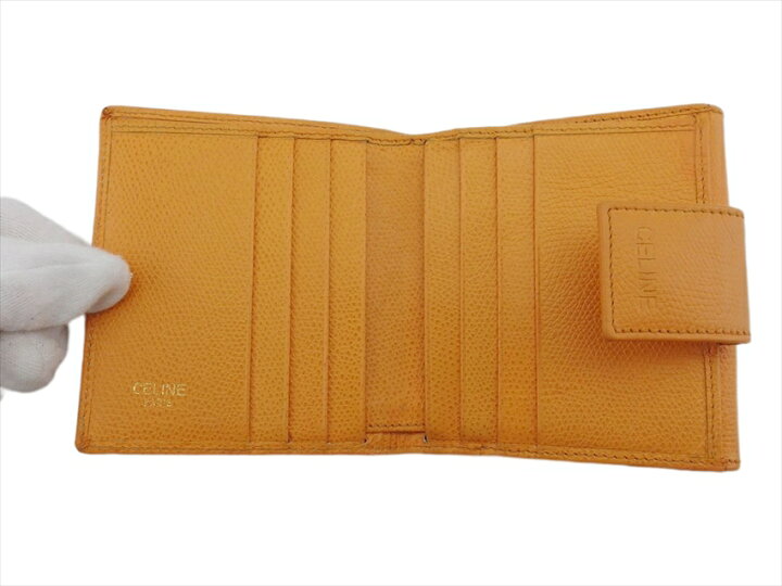 楽天市場】【中古】 セリーヌ 二つ折り 財布 Wホック レディース  