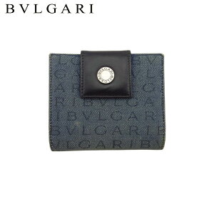 ブルガリ(Bvlgari) ロゴマニア(rogomania) 中古 メンズ二つ折り財布 