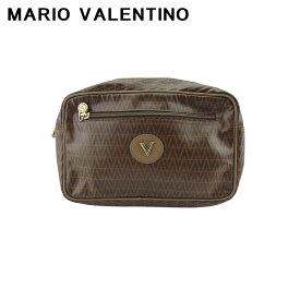 【冬のTHEセール 30%OFF】【中古】 マリオヴァレンティノ ポーチ クラッチバッグ メンズ可 ブラウン MARIO VALENTINO T21974