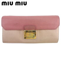 楽天市場】MiuMiu 長財布 バイカラーの通販