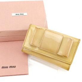 【楽天スーパーSALE】ミュウミュウ miu miu キーケース 6連キーケース レディース エナメルレザー 【ミュウミュウ】 D1637 【中古】