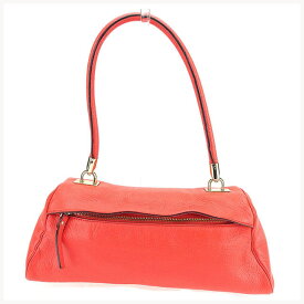 【楽天スーパーSALE】ケイト スペード ショルダーバッグ バック ワンショルダー ロゴ サーモンピンク×ゴールド レザー kate spade 【ケイト・スペード】 d1708s 【中古】