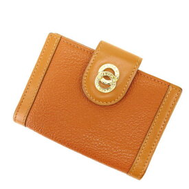 【冬のTHEセール 30%OFF】ブルガリ BVLGARI カードケース カード レディース ライトブラウン 【ブルガリ】 E565 【中古】