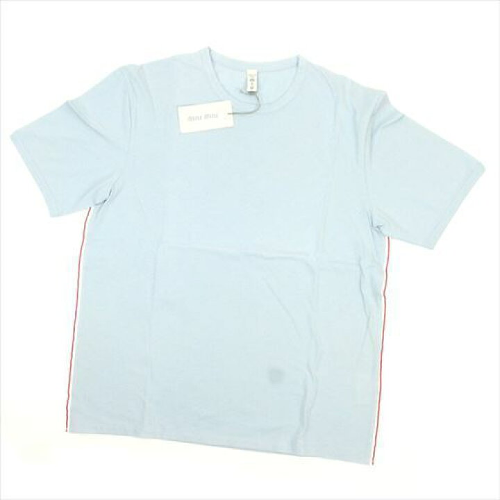 楽天市場】【スプリングセール】ミュウミュウ Tシャツ 半袖 カットソー 