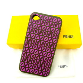 【スプリングセール30％OFF】フェンディ iPhone4ケース ズッキーノ ピンク×カーキ FENDI 【フェンディ】 f749s 【中古】