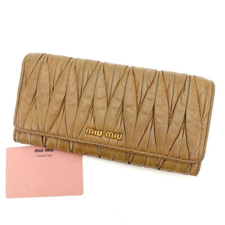 楽天市場】【ウィンターセール 28％OFF】ミュウミュウ 長財布 ブランド 