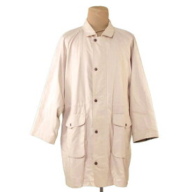 【冬のTHEセール 30%OFF】バーバリー BURBERRY コート ロング メンズ ♯3Lサイズ ベージュ×ブラウン 綿65%ポリエステル35%(別布)綿100%(裏地)キュプラ(中綿)ポリエステル 【バーバリー】 T1648 【中古】