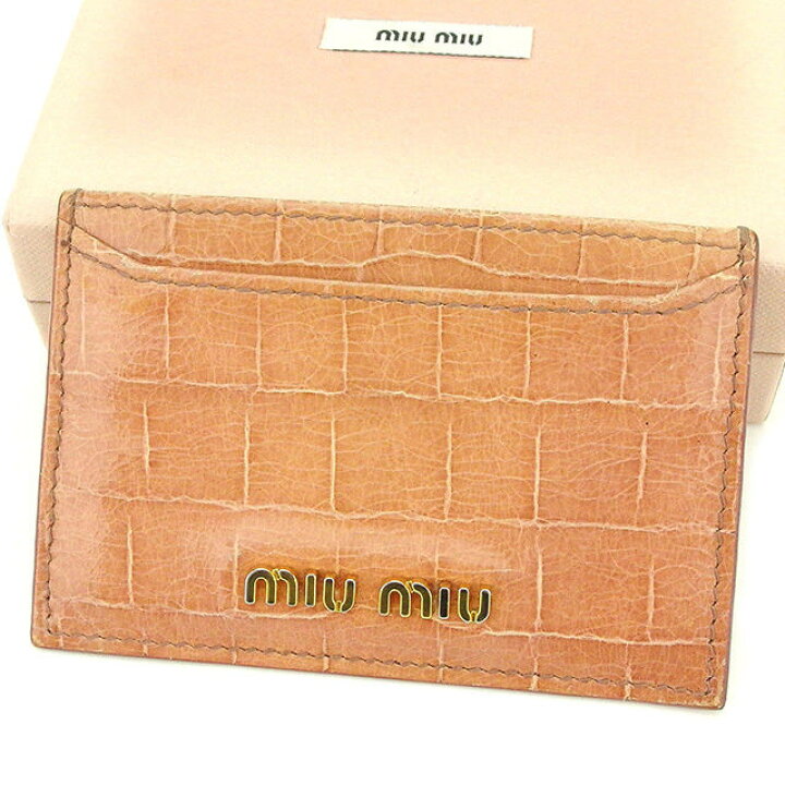 楽天市場】【ウィンターセール 28％OFF】ミュウミュウ カードケース 