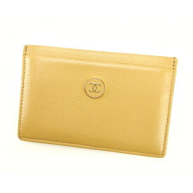 【楽天スーパーSALE】シャネル CHANEL カードケース カード レディース ベージュ 【シャネル】 T11715 【中古】