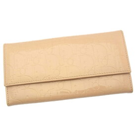 【お買い物マラソン22％OFFクーポン】クリスチャン ディオール 長財布 ファスナー 二つ折り アルティメット エナメルトロッター ライトピンク Christian Dior 長サイフ サイフ 収納 ユニセックス 小物 人気 男性 女性 【ディオール】 T12499 【中古】