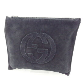 【新生活応援★29％OFFクーポン】グッチ GUCCI ポーチ 化粧ポーチ レディース ブラック 【グッチ】 T11475 【中古】 ブランド ハイブランド ヴィンテージ 送料無料