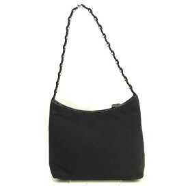 【Rakuten Fashion THE SALE★最大50％OFF】サルヴァトーレ フェラガモ ショルダーバッグ ワンショルダー ヴァラチェーン ブラック×シルバー キャンバス Salvatore Ferragamo バッグ 肩掛ケ 収納バッグ 男性 女性 良品 【フェラガモ】 T14359 【中古】