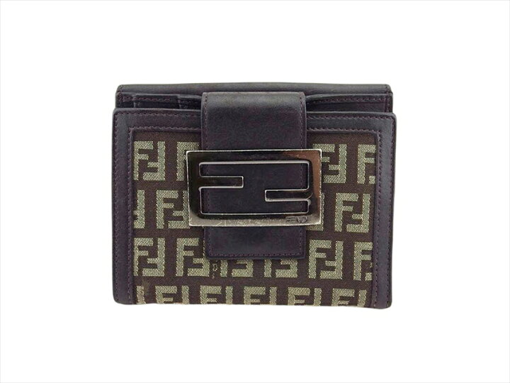 楽天市場】【秋SALEクーポン】【中古】 フェンディ Wホック 財布 W  