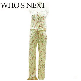 【冬のTHEセール 30%OFF】フーズ・ネクスト Who's Next サロペット レディース ベージュ×レッド系 【フーズ・ネクスト】 T11990 【中古】