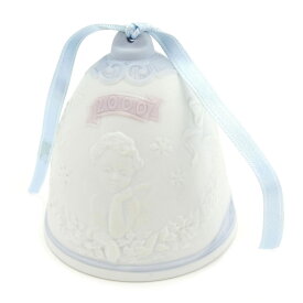 【超ポイントバック祭★27％OFFクーポン】リヤドロ 呼び鈴 ブランド呼び鈴 呼び鈴 鈴 ベル 陶器 ホワイト×水色 陶器 【中古】 t3070 ブランド ハイブランド ヴィンテージ 送料無料