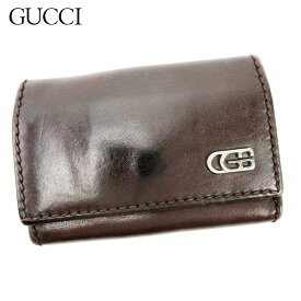 【春の大感謝祭 30％OFF】グッチ キーケース Gマーク ブラウン レザー Gucci 【グッチ】 c3587s 【中古】