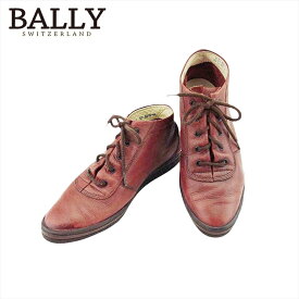 【スプリングセール30％OFF】【中古】 バリー ショートブーツ シューズ 靴 レディース ブラウン レザー BALLY C4474