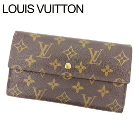 【冬のTHEセール 30%OFF】ルイヴィトン 三つ折り財布 ポルトトレゾールインターナショナル モノグラム PVC×レザ- Louis Vuitton 三つ折りサイフ サイフ 財布 折りタタミ 三つ折り財布財布 ユニセックス 小物 人気 男性 女性 T14277 【中古】