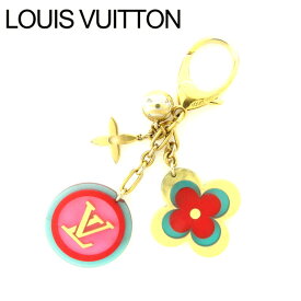 【冬のTHEセール 30%OFF】【中古】 ルイヴィトン Louis Vuitton キーホルダー バッグチャーム レディース ビジューサックキャンディ ゴールド系 レジン×ゴ-ルドメッキ T14983 !