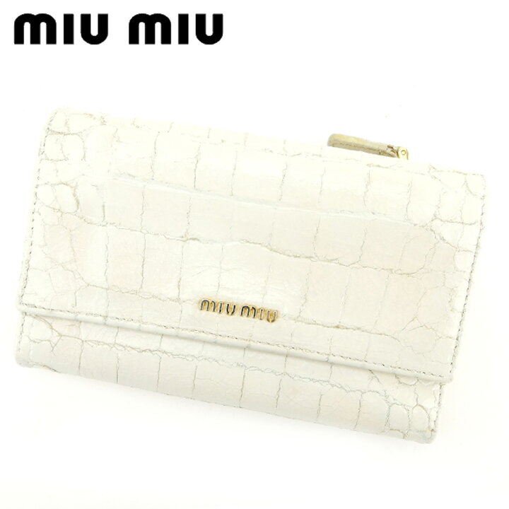 楽天市場】【ファイナルSALE 最大30％OFF】ミュウミュウ 中長財布 