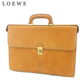 【春の大感謝祭 30％OFF】ロエベ ビジネスバッグ バック ハンドバッグ バック アナグラム レザー LOEWE バック 仕事 収納 通勤バッグ バック 【ロエベ】 T9060 【中古】