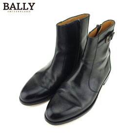 【春の大感謝祭 30％OFF】バリー Bally ブーツ シューズ 靴 メンズ ♯8 ブラック レザー 【バリー】 G1348 【中古】